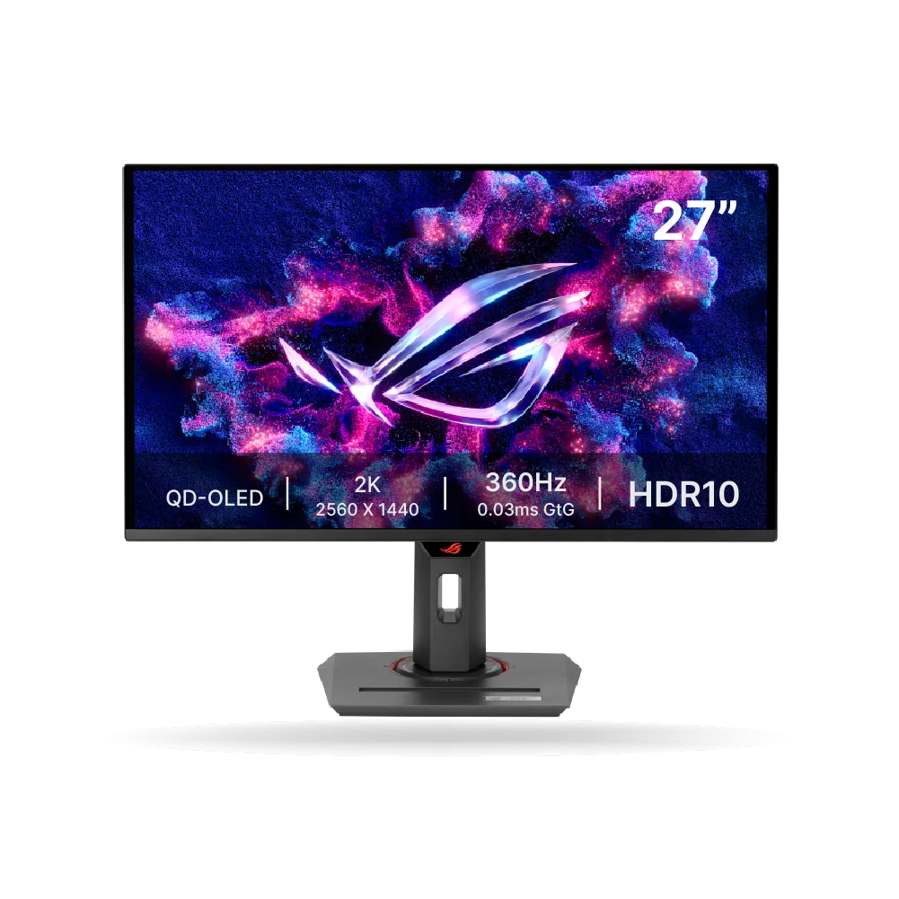 Monitor Gamer ASUS ROG Strix OLED XG27ACDNG, 27" 2K QD-OLED, 360Hz, 0.03ms, HDMI - DP - USB-C(DP)