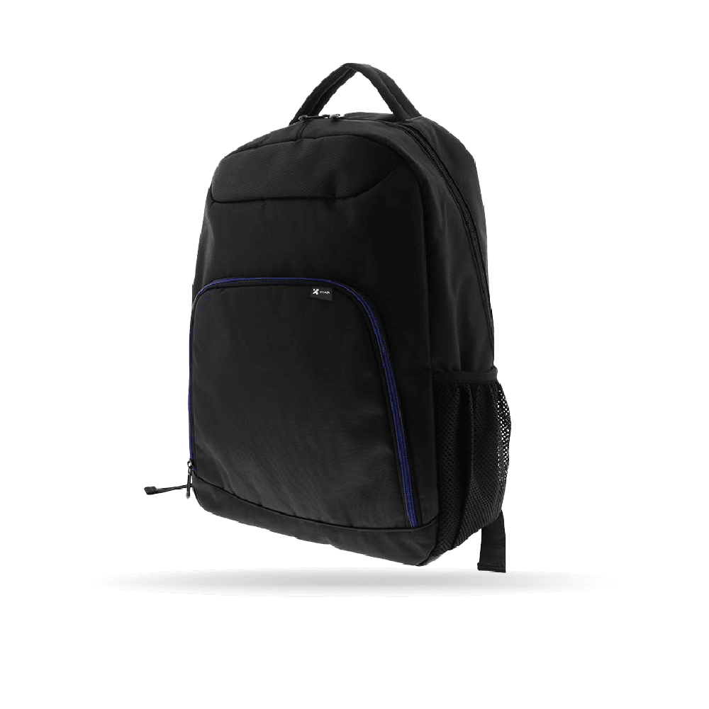 Mochila XTech 15.6" Black, Poliester con detalles en azul (XTB211BK)