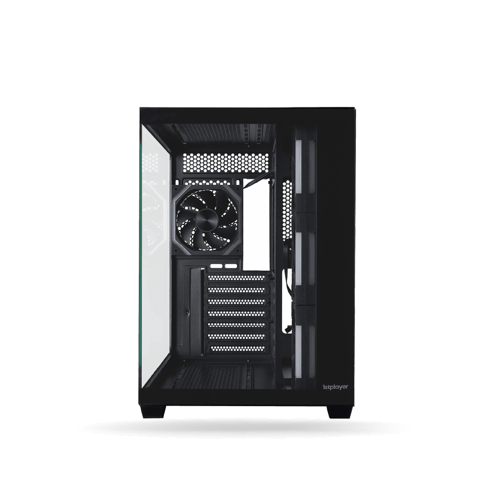 Case Gaming 1ST PLAYER BV7 (Negro), ARGB, ATX, 4x FAN 120mm, sin fuente | BV7-BK-3FH7R-1FH7