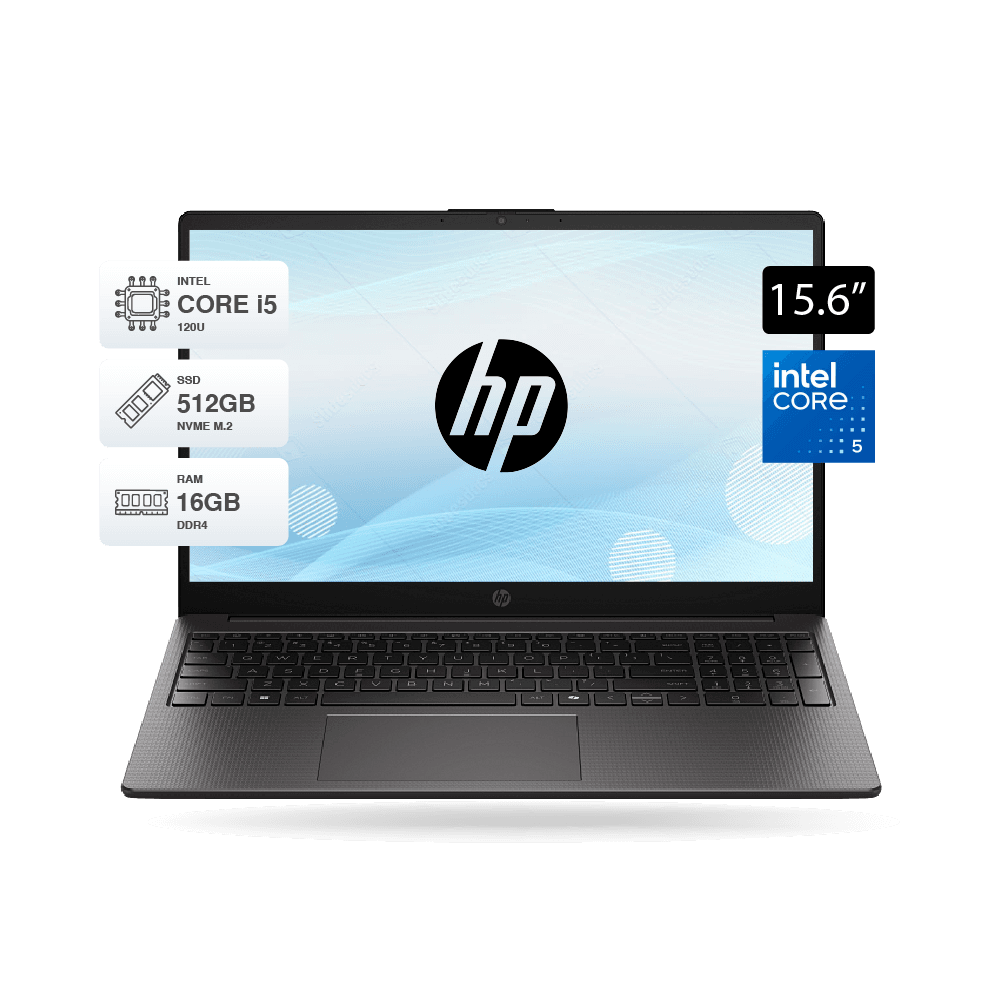 Laptop HP 250R G10, Core 5-120U, 16GB DDR4, 512 M.2, LED 15.6, FreeDOS, C78DYAT.