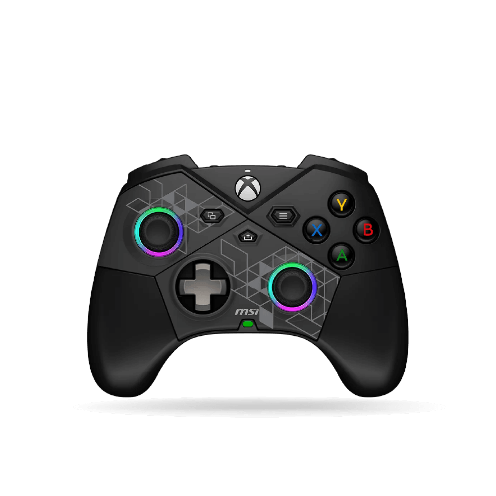 Gamepad MSI FORCE PRO WIRELESS, 2.4GHz - Bluetooth - USB-C, X-BOX, Windows, Android, Black.
