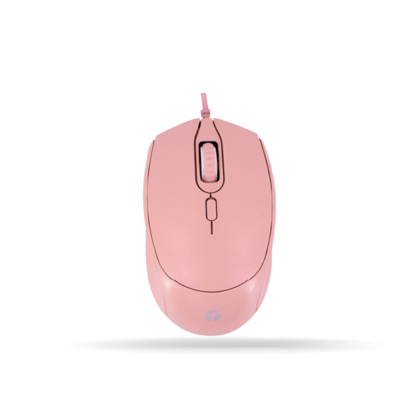 Mouse TEROS TE-1226S, 4 botones, DPI 1600, Cable USB 1.5m, Rosado