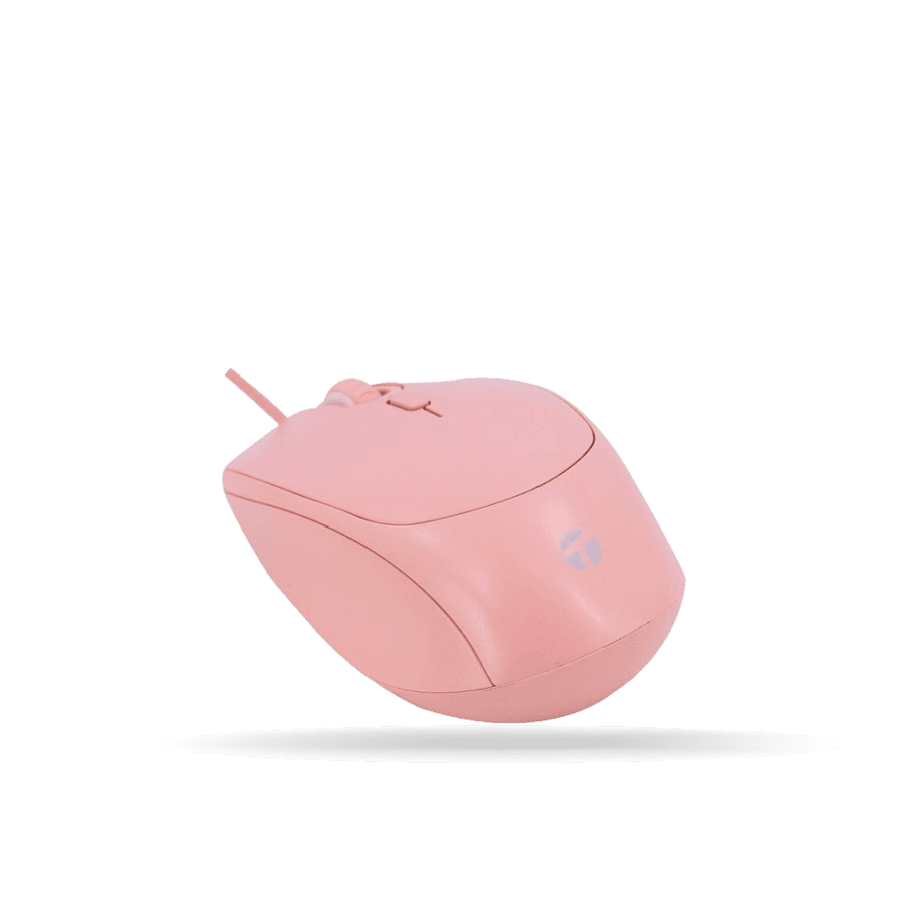 Mouse TEROS TE-1226S, 4 botones, DPI 1600, Cable USB 1.5m, Rosado