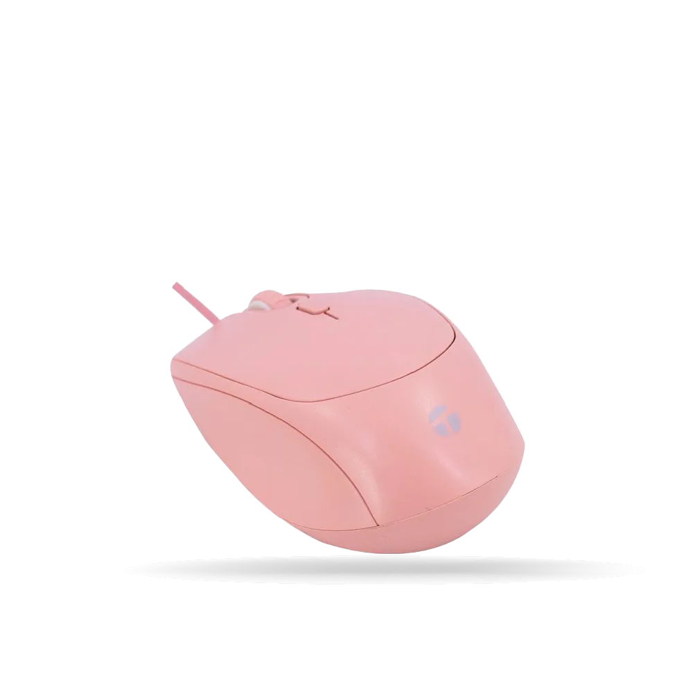 Mouse TEROS TE-1226S, 4 botones, DPI 1600, Cable USB 1.5m, Rosado