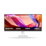 Monitor LG 29U531A-W, 29" IPS Ultrawide, WFHD, 100Hz, 5ms, USB-C, HDMI, DP, Parlantes 5Wx2, Blanco.