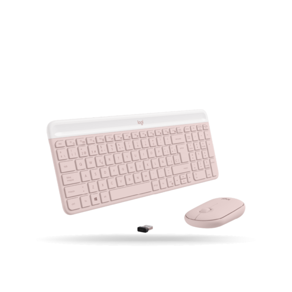Kit Logitech 2 en 1 Teclado y Mouse Slim MK470 INALAMBRICO, Rosa | 920-011312