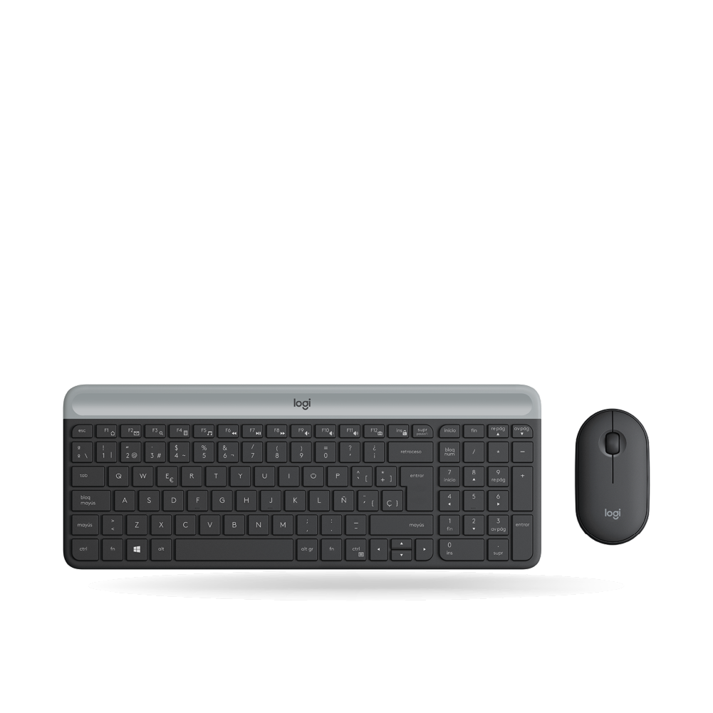 Kit Logitech 2 en 1 Teclado y Mouse Slim MK470 INALAMBRICO, Negro | 920-009266