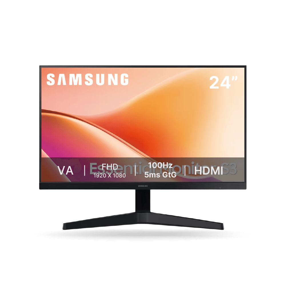 Monitor Samsung Essential S3 24 Panel IPS FHD, 100Hz, 5ms, Color Negro HDMI, VGA