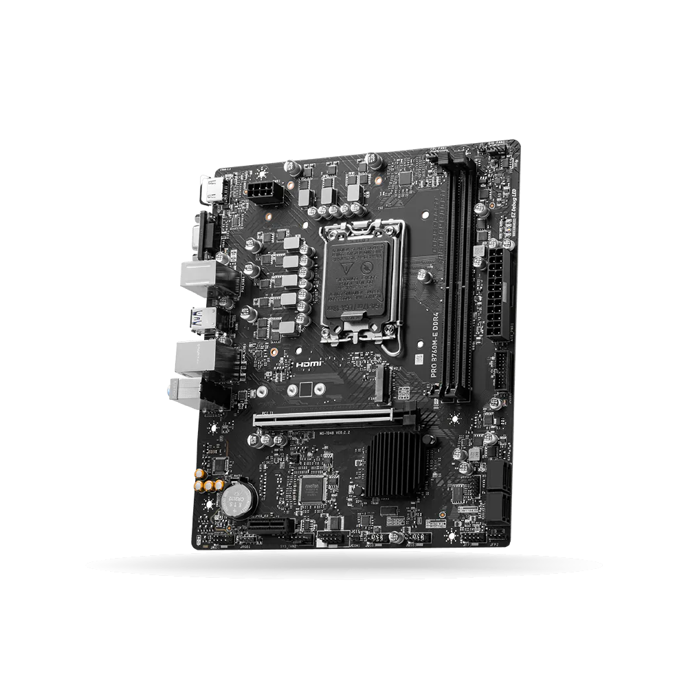 Placa MSI PRO B760M-E LGA 1700 Intel, DDR4, MBMSB760M-ED4