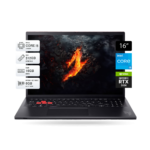 Laptop Gaming Acer Nitro Lite NL16-71G-58BW 16" WUXGA IPS 165Hz, Intel Core i5-13420H, 16GB DDR5, SSD 512GB M.2, RTX 3050 6GB GDDR6, FreeDOS, Negro | NH.DAAAL.002