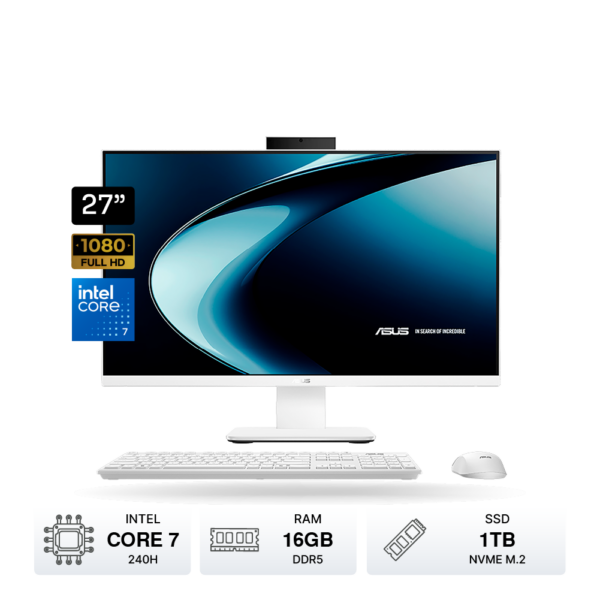 PC AIO ASUS P470VAK 27 Core 7 240H 16GB DDR5 SSD 1TB FreeDos Blanco. 90PT03W7 M02F80 2 PC AIO ASUS P470VAK 27 Core 7 240H 16GB DDR5 SSD 1TB FreeDos Blanco. 90PT03W7 M02F80