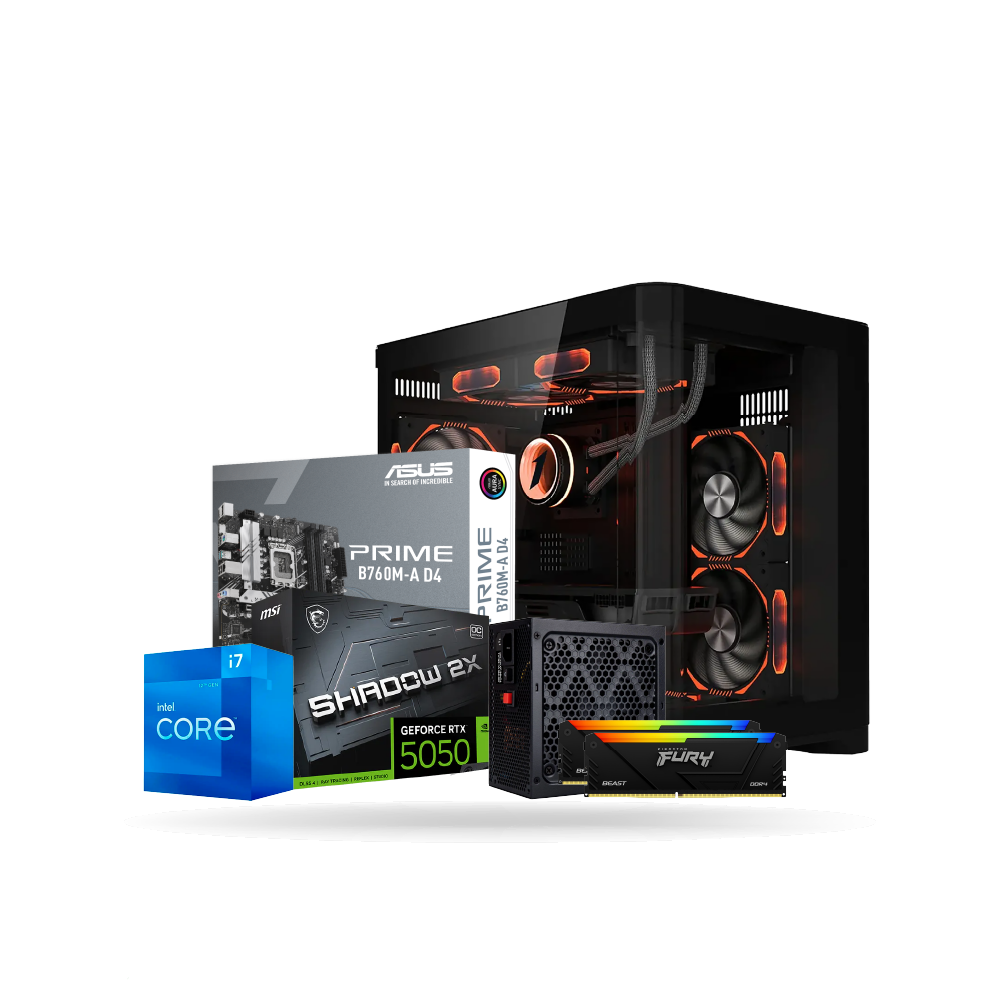 CPU Core i712700F RAM 32GB SSD 1TB RTX 5050 8GB FreeDOS