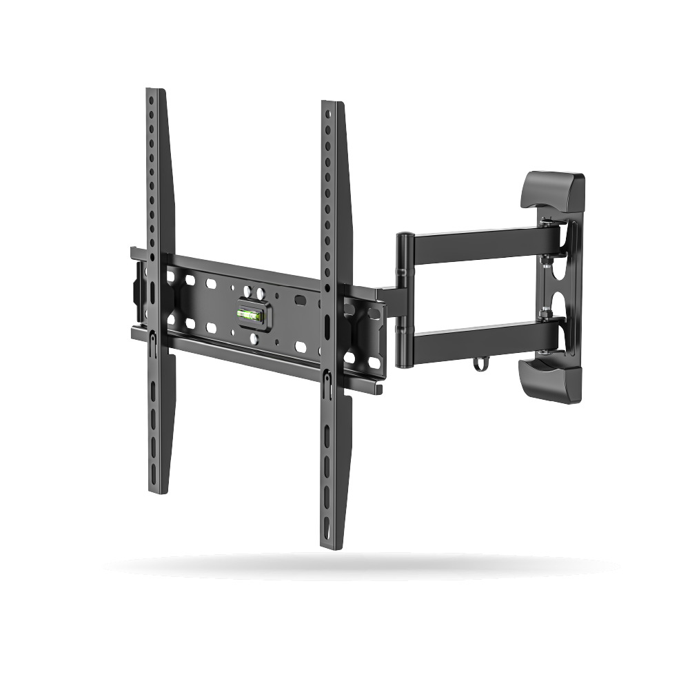 Rack Koreano fijo inclinable para TV 32" a 60" hasta 35kg, Acero Inoxidable, Negro | DK50