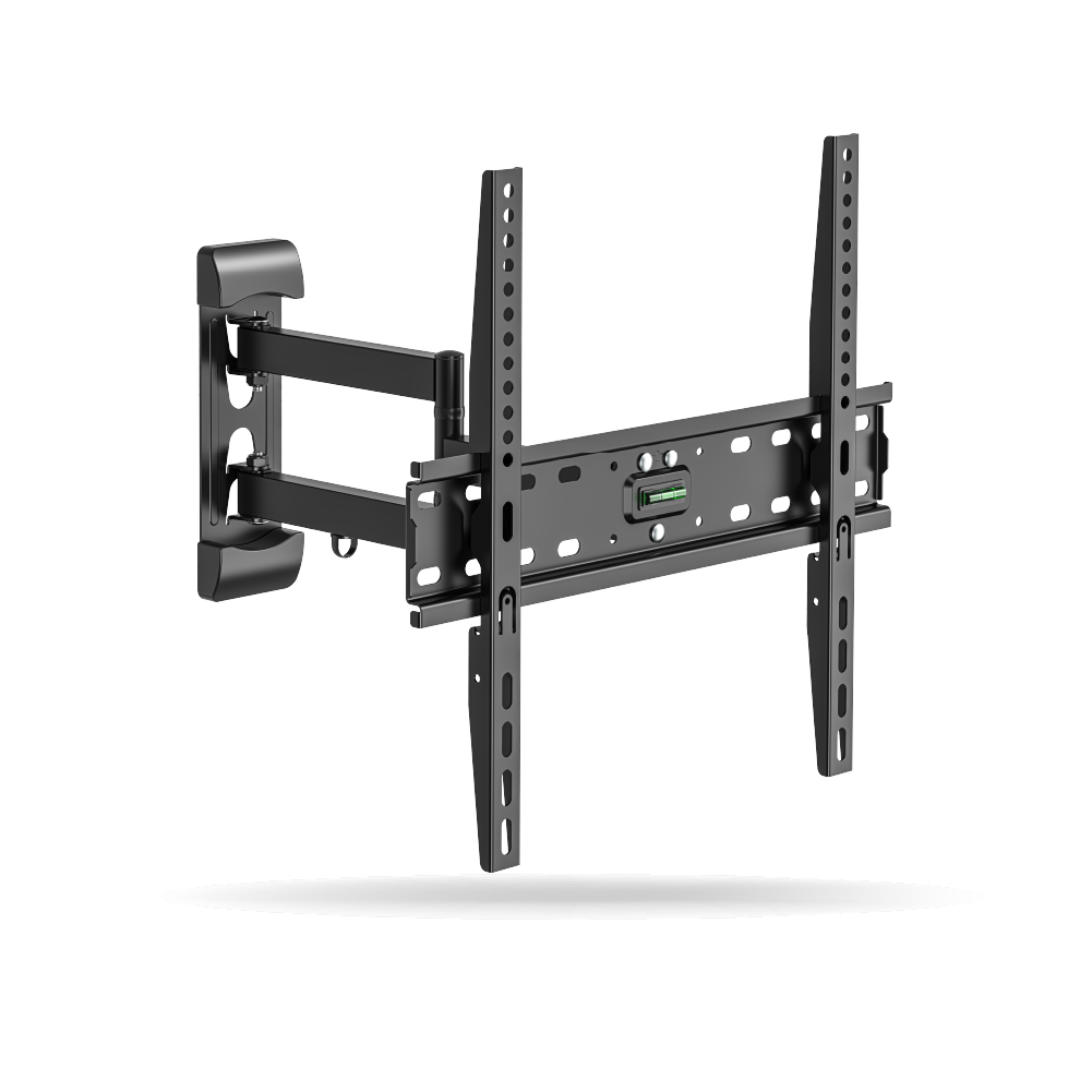 Rack Koreano fijo inclinable para TV 32" a 60" hasta 35kg, Acero Inoxidable, Negro | DK50