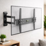 Rack Koreano fijo inclinable para TV 32" a 60" hasta 35kg, Acero Inoxidable, Negro | DK50