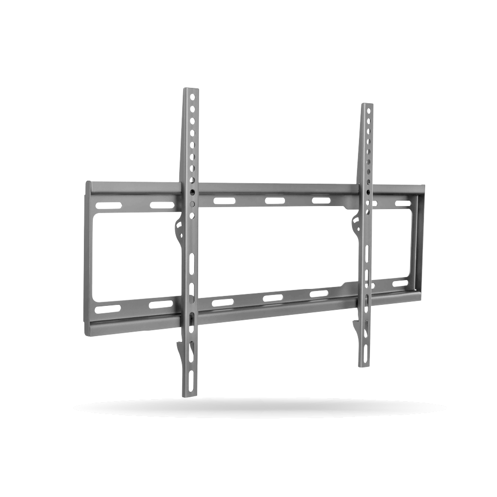 Rack Koreano Fijo para TV 37" a 80" hasta 40kg, Acero Inoxidable, Negro | FK80