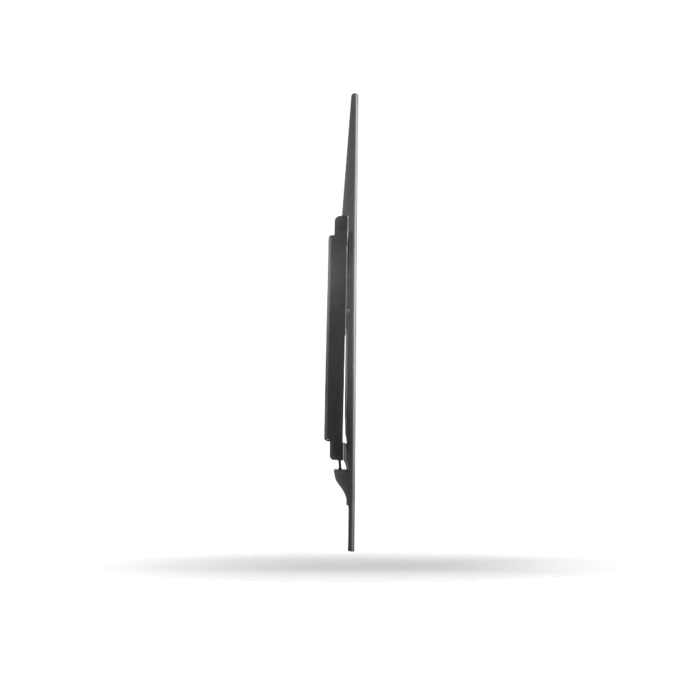Rack Koreano Fijo para TV 37" a 80" hasta 40kg, Acero Inoxidable, Negro | FK80