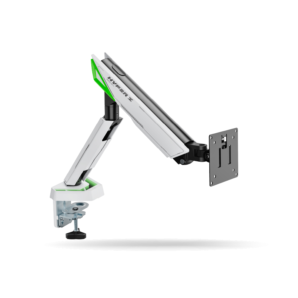 Rack Koreano Fijo Pivotable para monitor 17" a 45" hasta 16kg (hasta 13kg pantalla curva), Acero Inoxidable, Negro | GMK93-12L